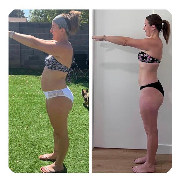 UPF transformation — Side By Side. Two summers, one standard kept. Posture, line, and confidence — earned.